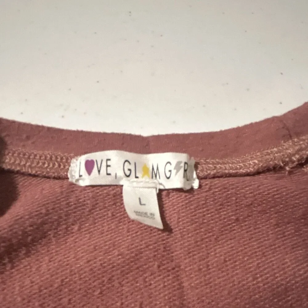 Love, Glamgrl Girl’s Pink Crewneck Pullover Sweatshirt: Endless Potential Logo